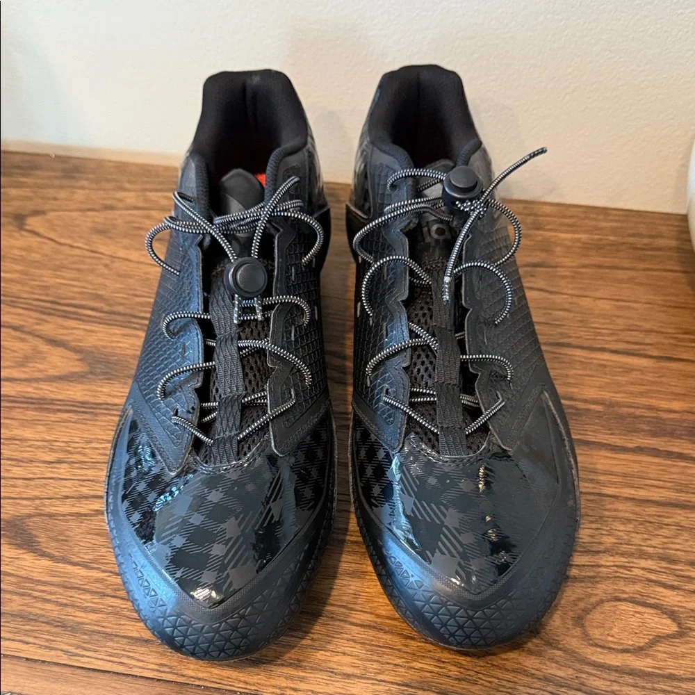 Adidas Cleats Men's Black On Black Ironskin Football Cleats Size 15 NWOB